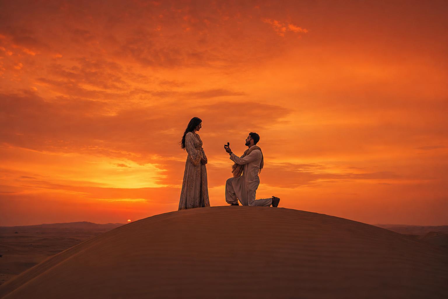 Golden Hour Romance - Sunset on the desert package in Dubai
