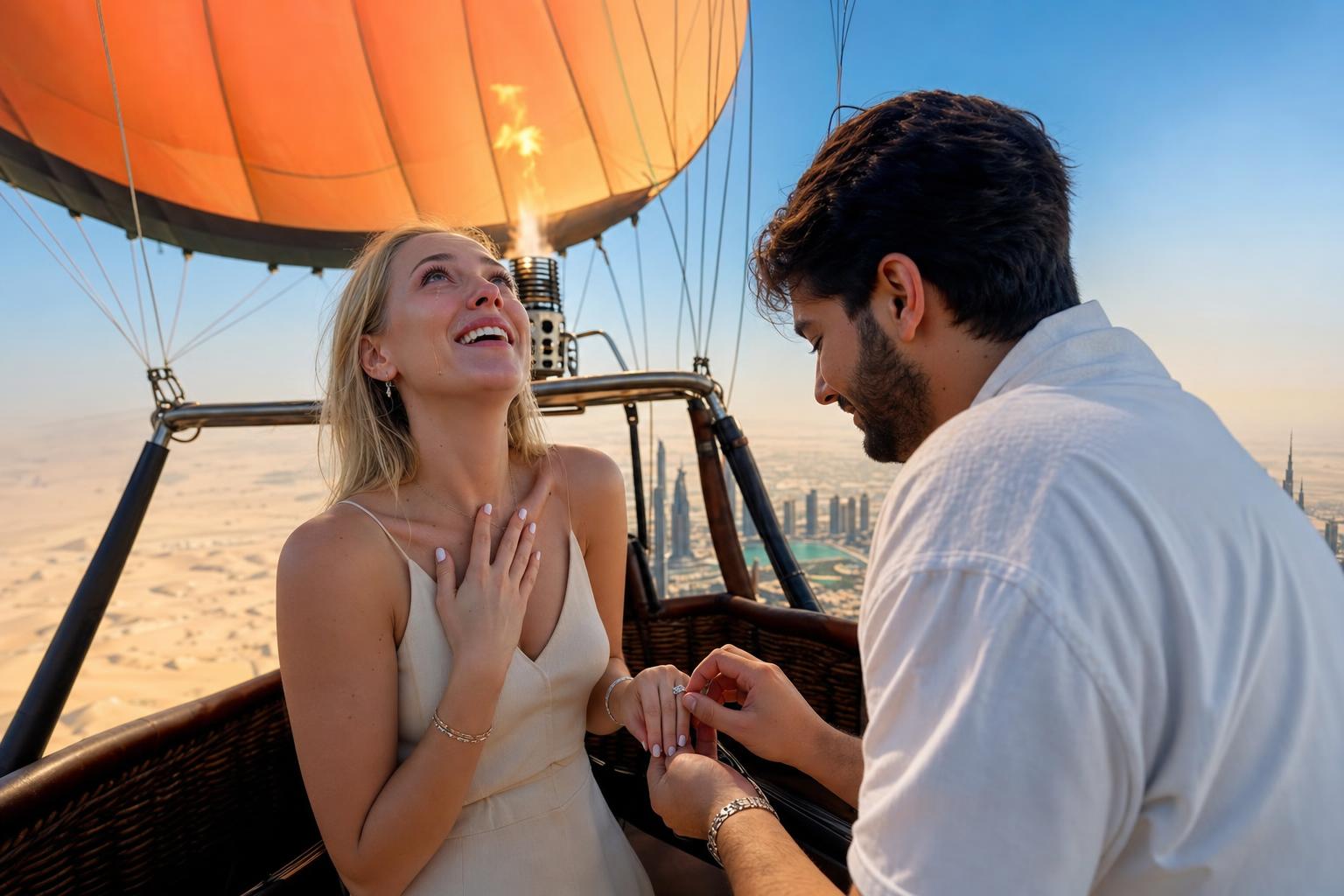 Desert Horizon Proposal - Hot air balloon proposals package in Dubai